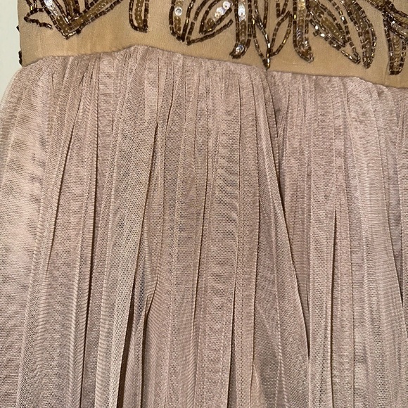 Maya Petite Tan Mini Dress Size 4 - Picture 3 of 7